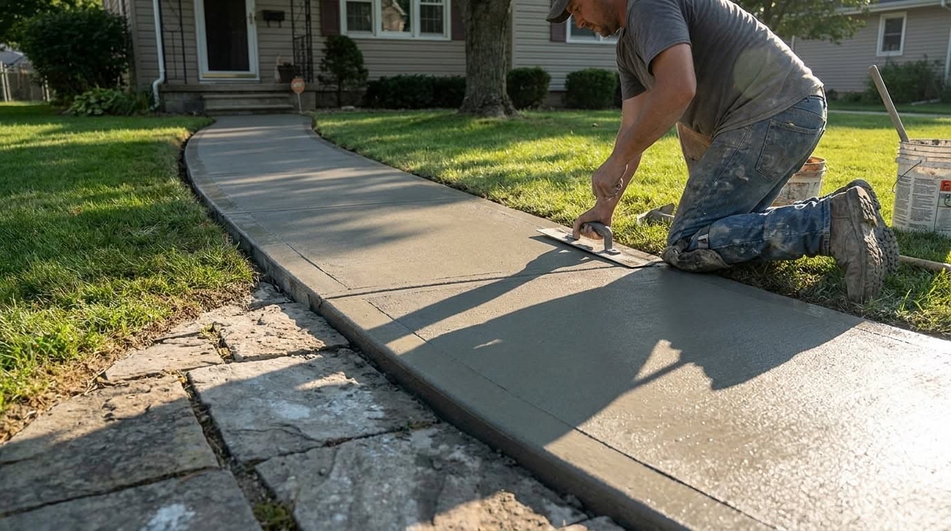 Concrete Sidewalk Installation